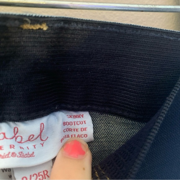 Isabelle Maternity Skinny Bootcut denim Jeans Size 0/25R - Picture 3 of 5